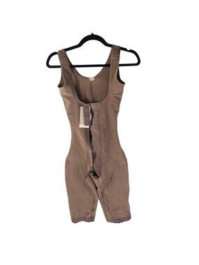 Lady Comfort Full Bodysuit Shapewear Bodyshaper Hook & Eye Beige M